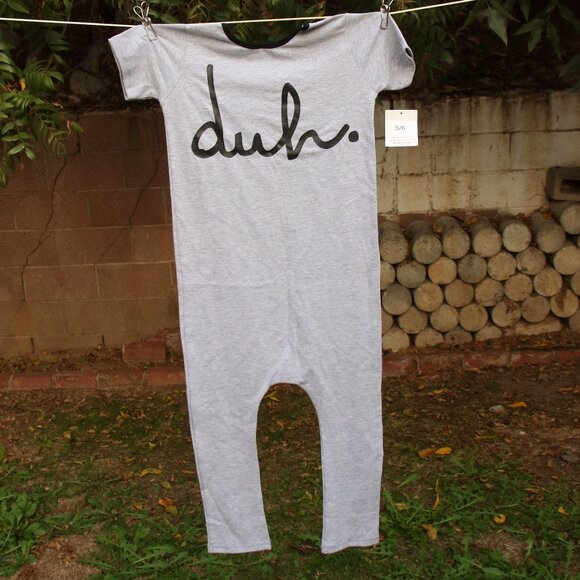 Rags to Raches "Duh" Romper 5/6T - Picture 1 of 2